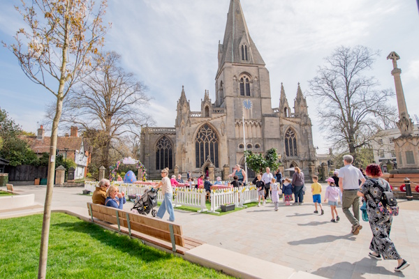An image showing the Easter Garden